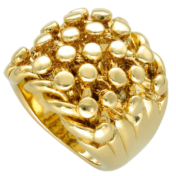9ct Yellow Gold Keeper Ring - Size W