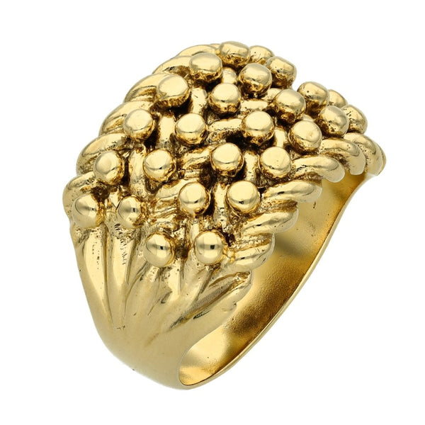 9ct Yellow Gold Keeper Ring - Size V