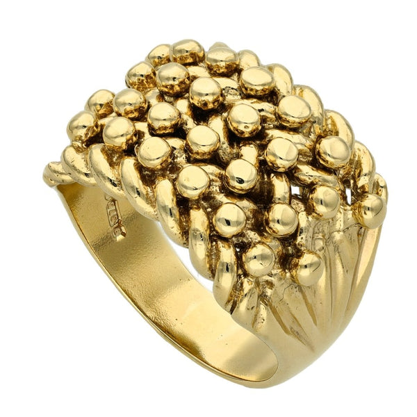 9ct Yellow Gold Keeper Ring - Size V