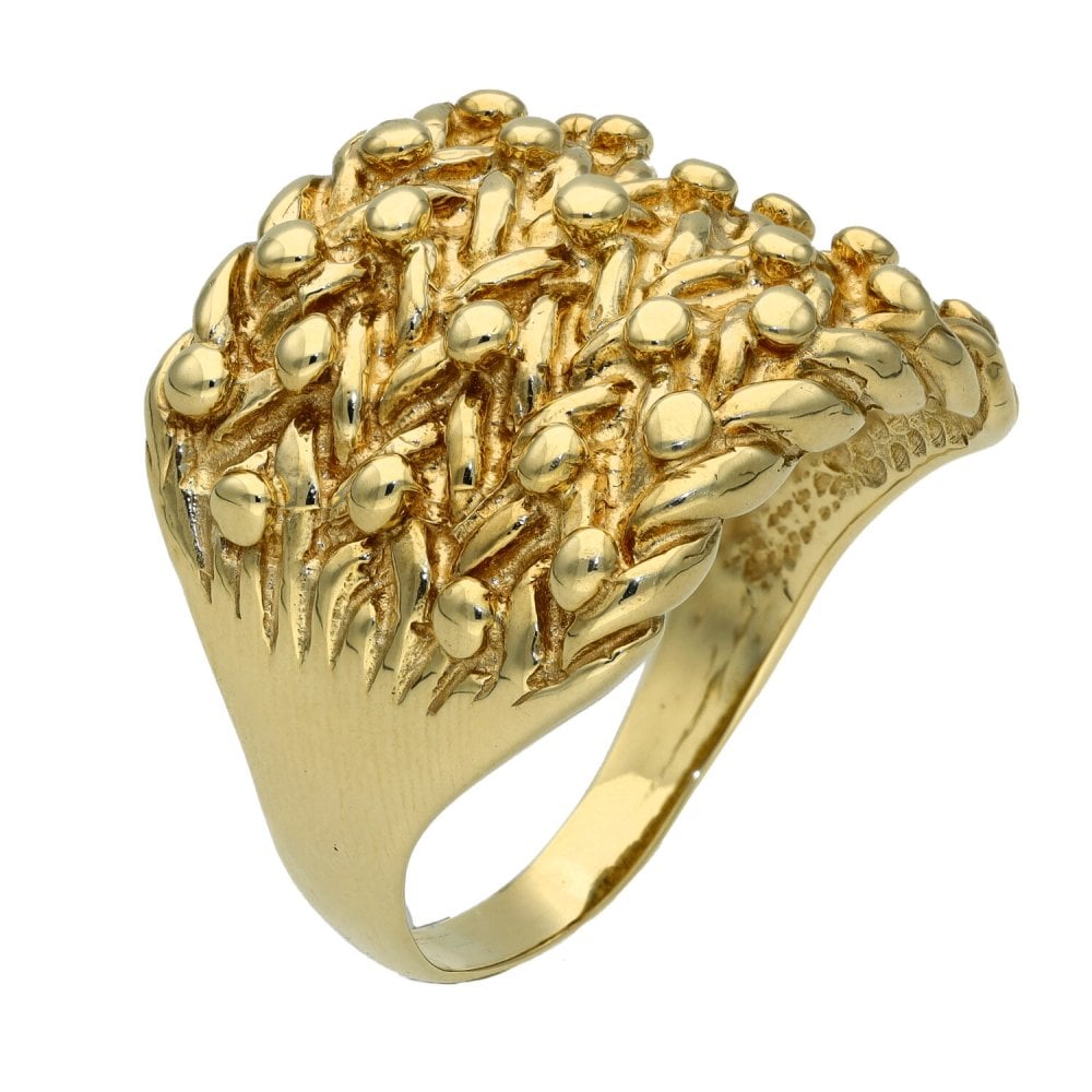 9ct Yellow Gold Keeper Ring - Size Z+1