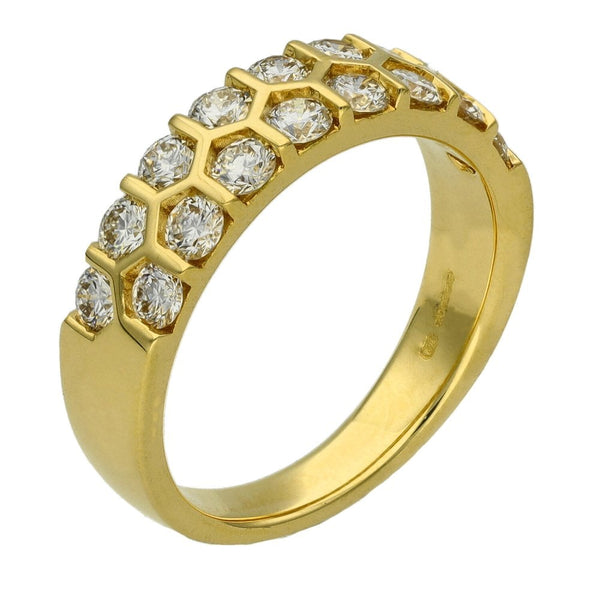 Ladies 18ct Yellow Gold 1.00ct Diamond Set Eternity Ring - G/H