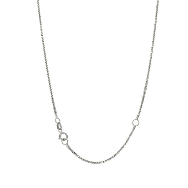 18ct White Gold Diamond Circle Pendant & Necklace - 18" - 0.43ct