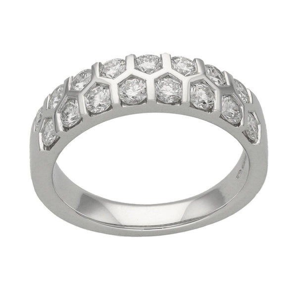 Ladies Platinum 1.00ct Diamond Set Eternity Ring - G/H
