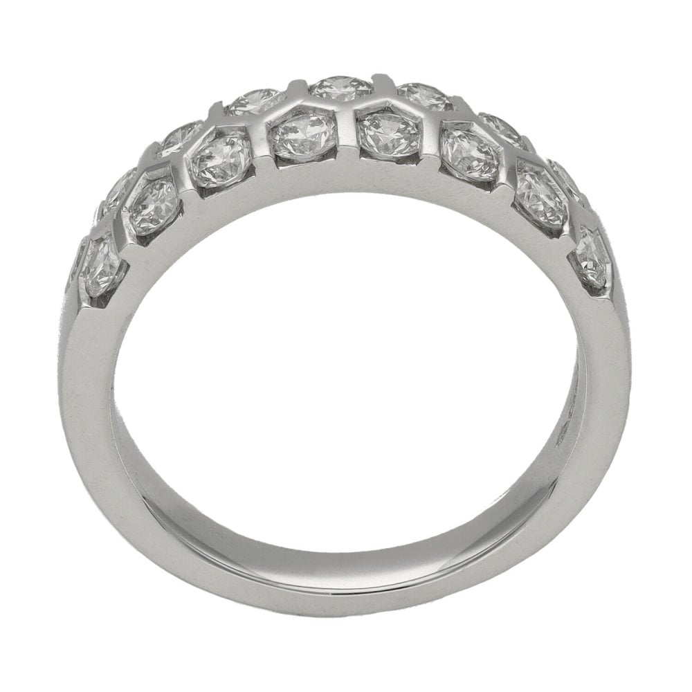 Ladies Platinum 1.00ct Diamond Set Eternity Ring - G/H