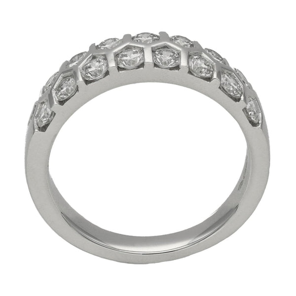 Ladies Platinum 1.00ct Diamond Set Eternity Ring - G/H