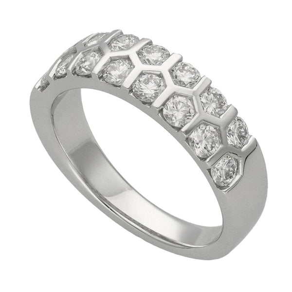 Ladies Platinum 1.00ct Diamond Set Eternity Ring - G/H