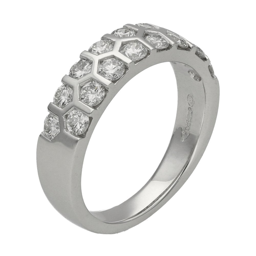 Ladies Platinum 1.00ct Diamond Set Eternity Ring - G/H
