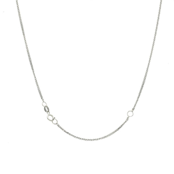18ct White Gold 0.46ct Diamond Pendant & Necklace - 18" - 0.46ct