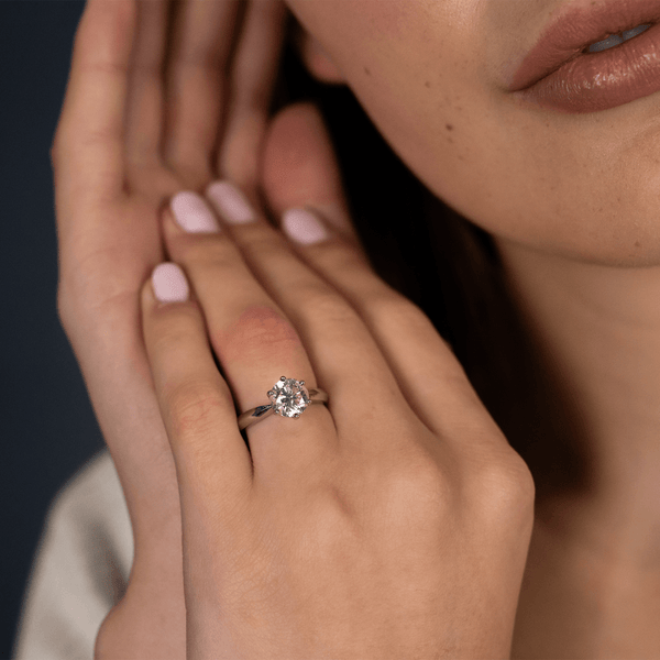 18ct White Gold Diamond Solitaire Engagement Ring - 2.01ct