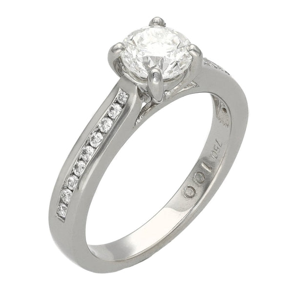 Ladies 18ct White Gold Diamond Engagement Ring - 1.19ct