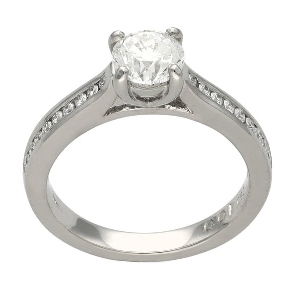 Ladies 18ct White Gold Diamond Engagement Ring - 1.19ct