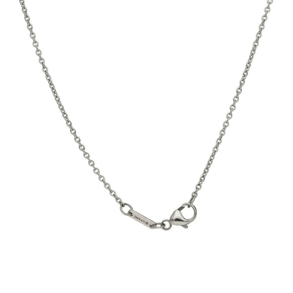 Platinum Pear Cut Diamond Pendant & Chain - 0.44ct