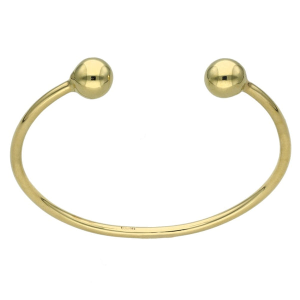 9ct Yellow Gold Childs Torque Bangle - 6.7g