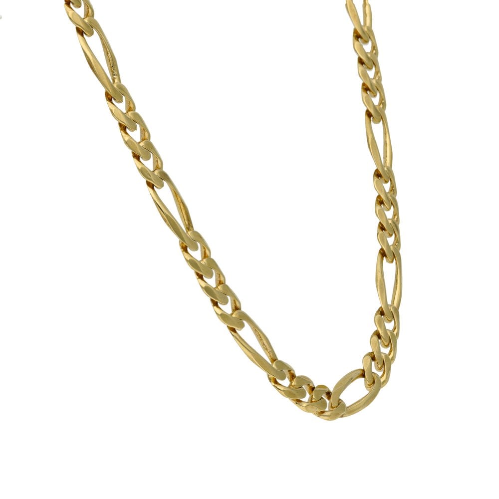 9ct Yellow Gold 24" Figaro Chain - 39.7g