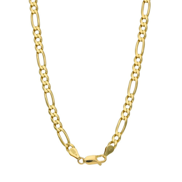9ct Yellow Gold Figaro Chain - 21" - 15.8g