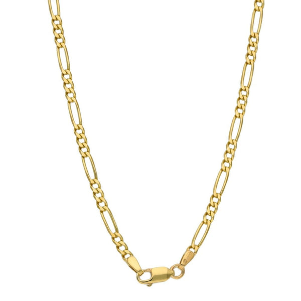 9ct Yellow Gold 18" Figaro Chain - 6.6g