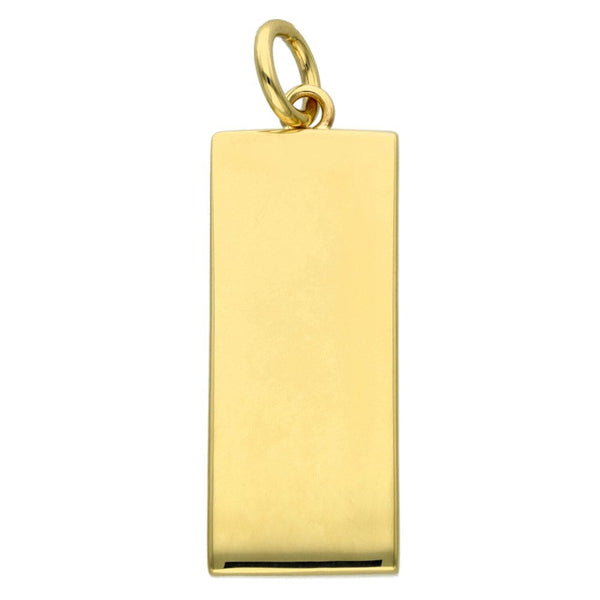 9ct Yellow Gold Ingot Pendant - 30.8g