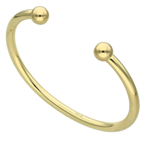 9ct Yellow Gold Torque Bangle - 45.9g