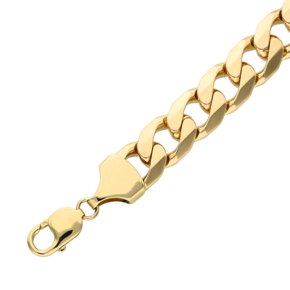 9ct Yellow Gold 8" Curb Bracelet - 58.2g