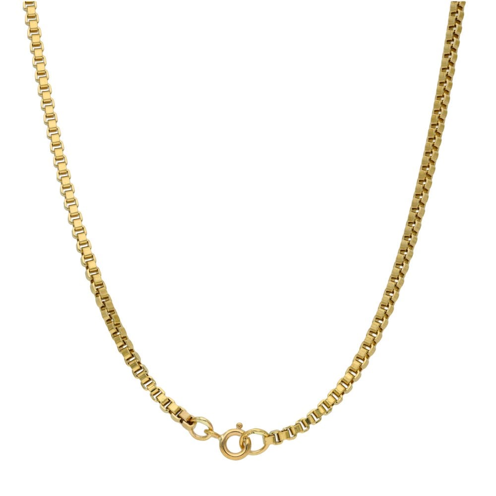 9ct Yellow Gold 22" Box Chain - 18.8g