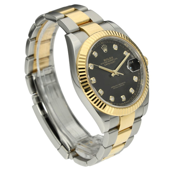 Datejust 126333 - Mens Watch - Black Diamond Dial - 2019
