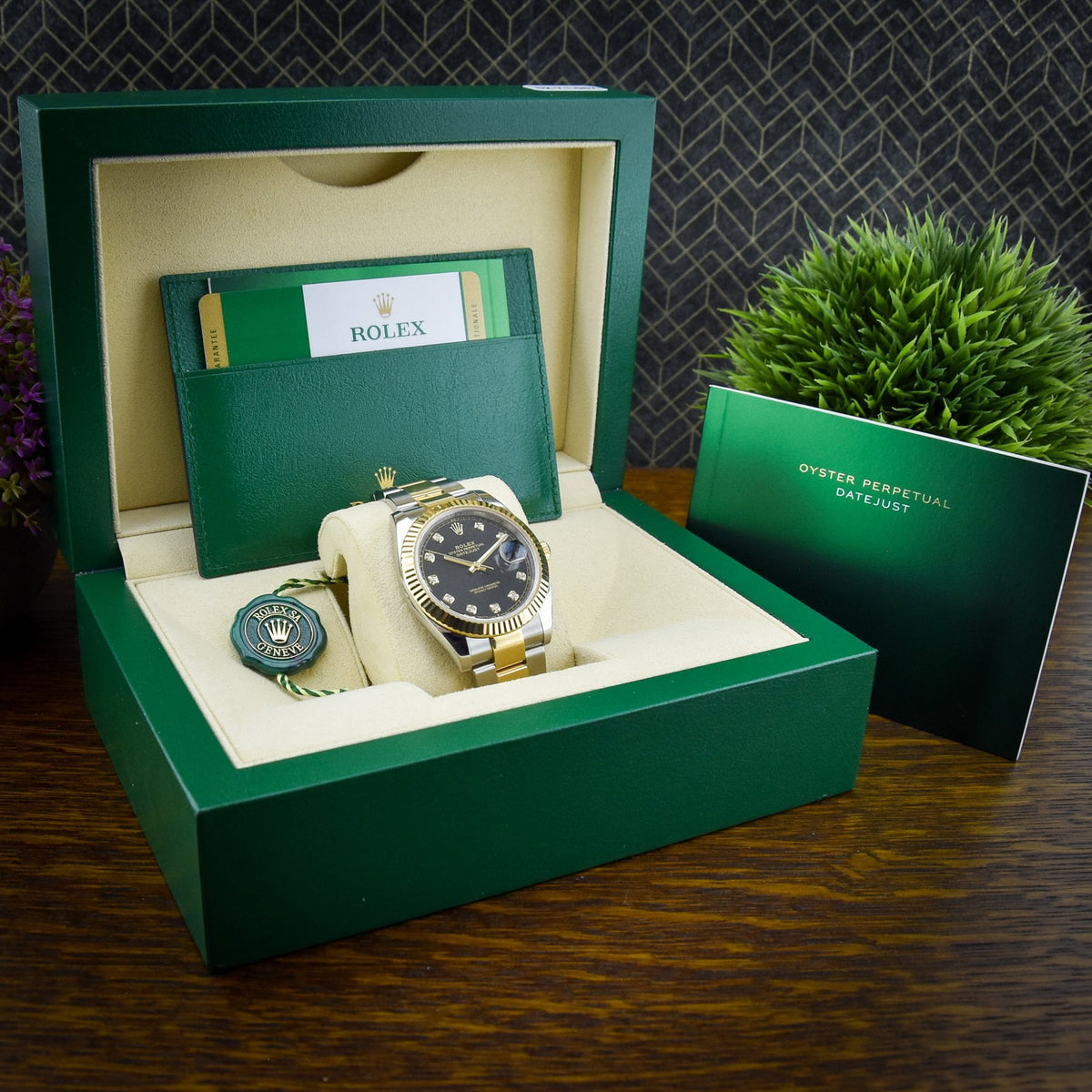 Datejust 126333 - Mens Watch - Black Diamond Dial - 2019