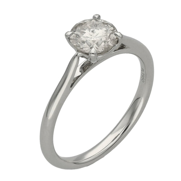 Ladies Platinum Diamond Solitaire Engagement Ring - 1.01ct