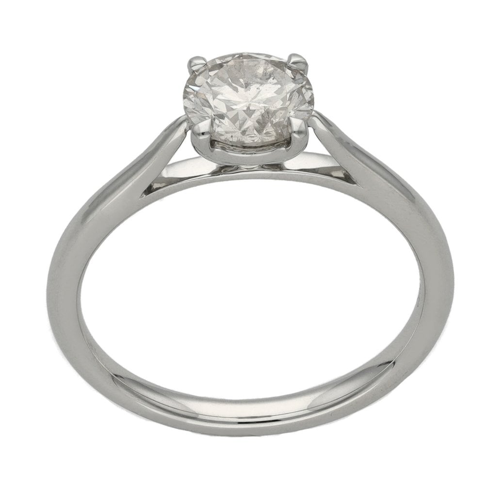 Ladies Platinum Diamond Solitaire Engagement Ring - 1.01ct