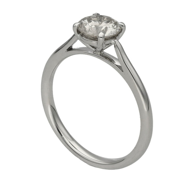 Ladies Platinum Diamond Solitaire Engagement Ring - 1.01ct