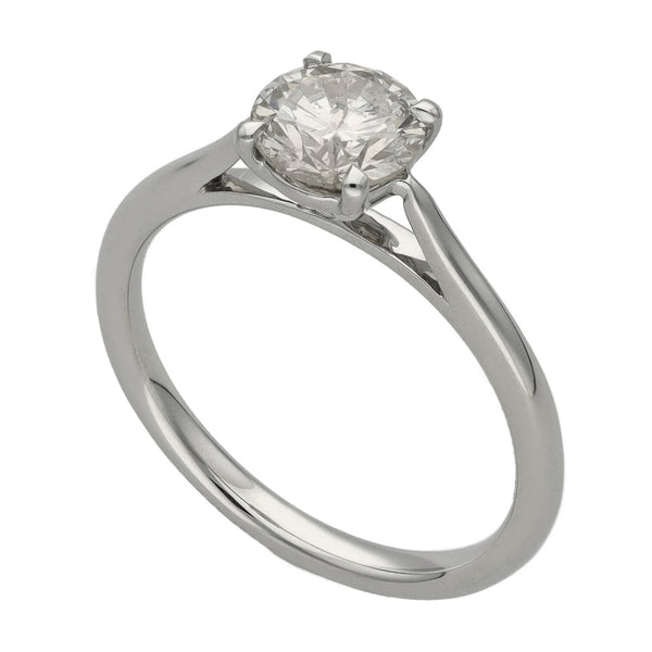 Ladies Platinum Diamond Solitaire Engagement Ring - 1.01ct