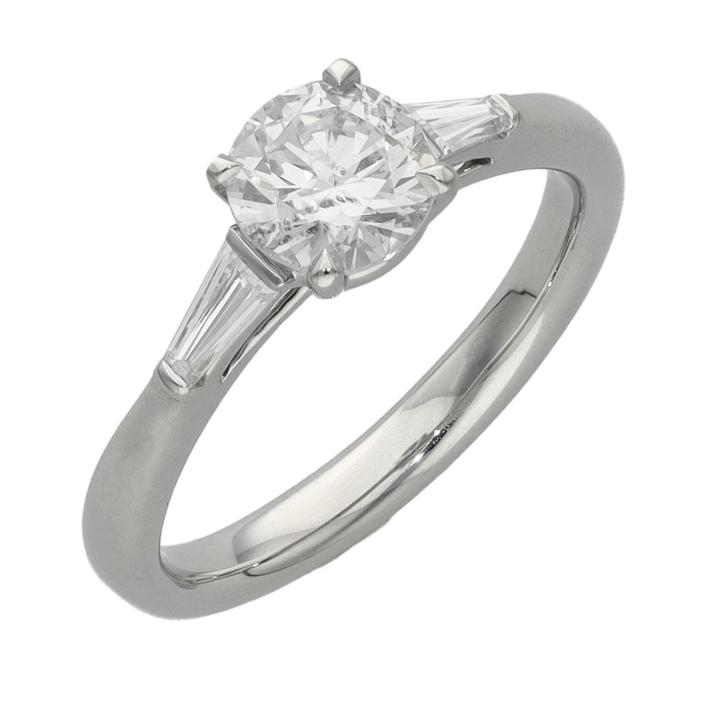 Ladies Platinum Certified 1.09ct Diamond Engagement Ring