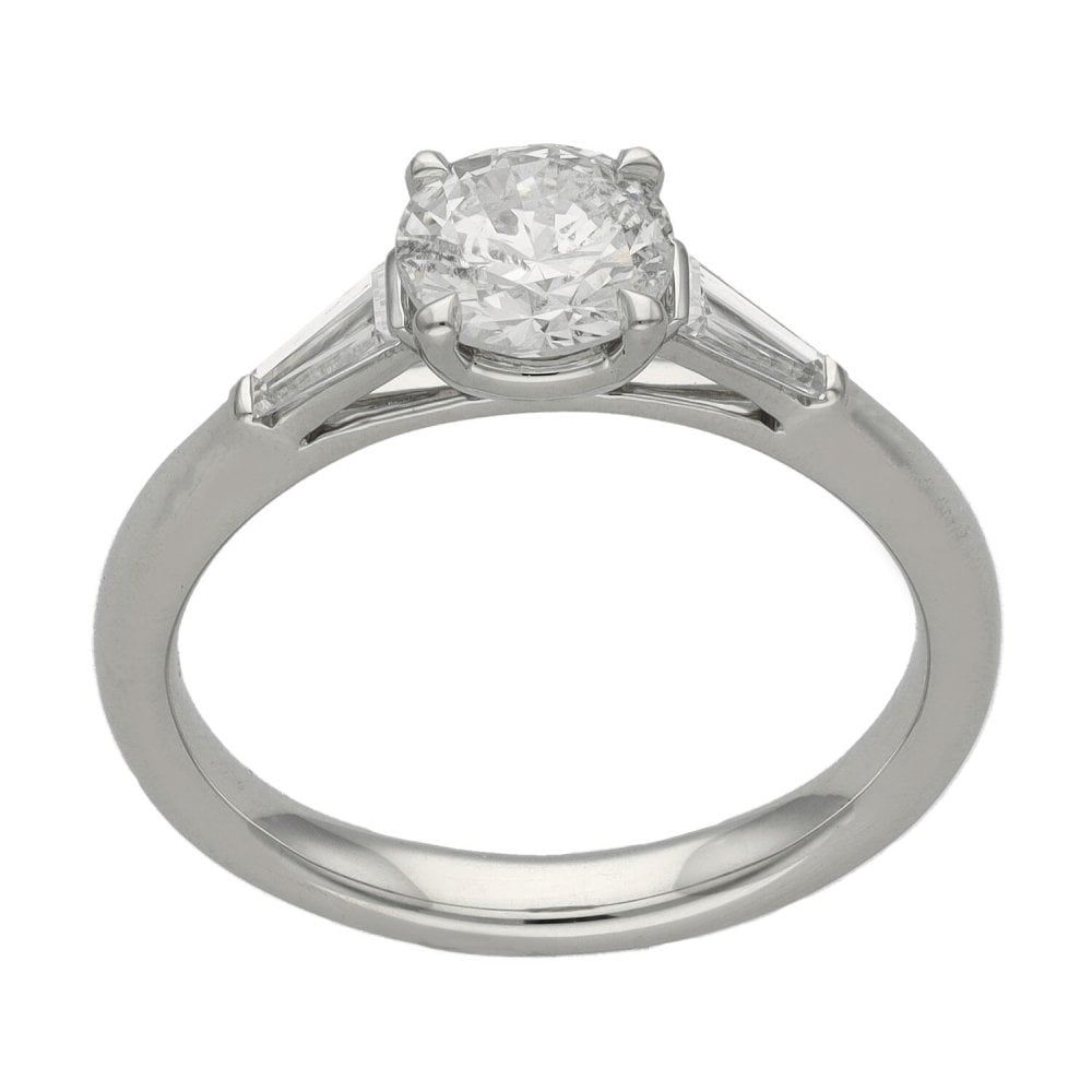 Ladies Platinum Certified 1.09ct Diamond Engagement Ring