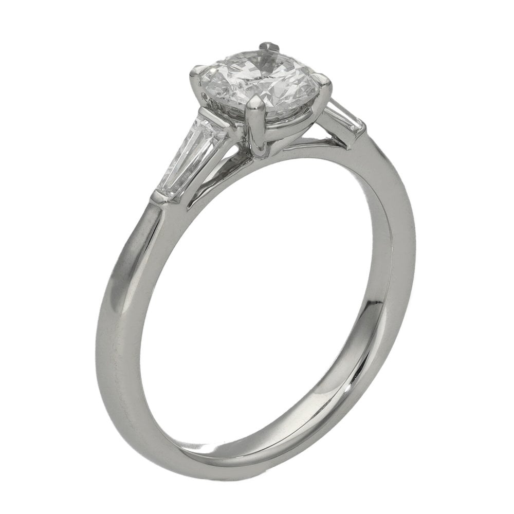 Ladies Platinum Certified 1.09ct Diamond Engagement Ring