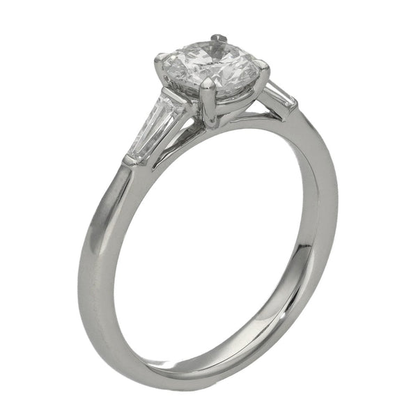 Ladies Platinum Certified 1.09ct Diamond Engagement Ring