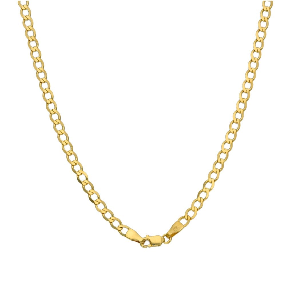 9ct Yellow Gold 18" Curb Chain - 5.2g