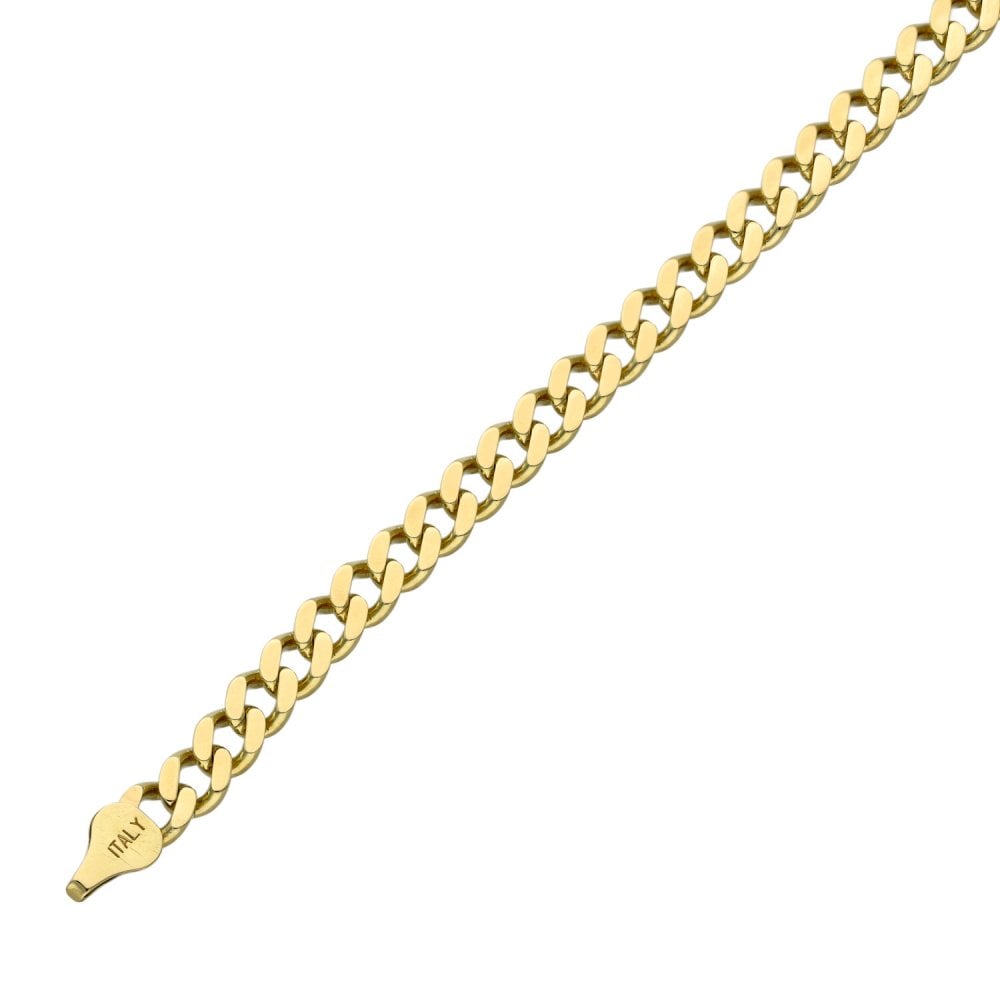 9ct Yellow Gold 8.5" Curb Bracelet - 11.0g