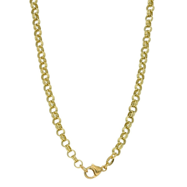 9ct Yellow Gold 18" Double Link Belcher Chain - 12.5g
