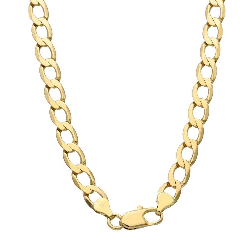 9ct Yellow Gold 16" Curb Chain - 22.3g