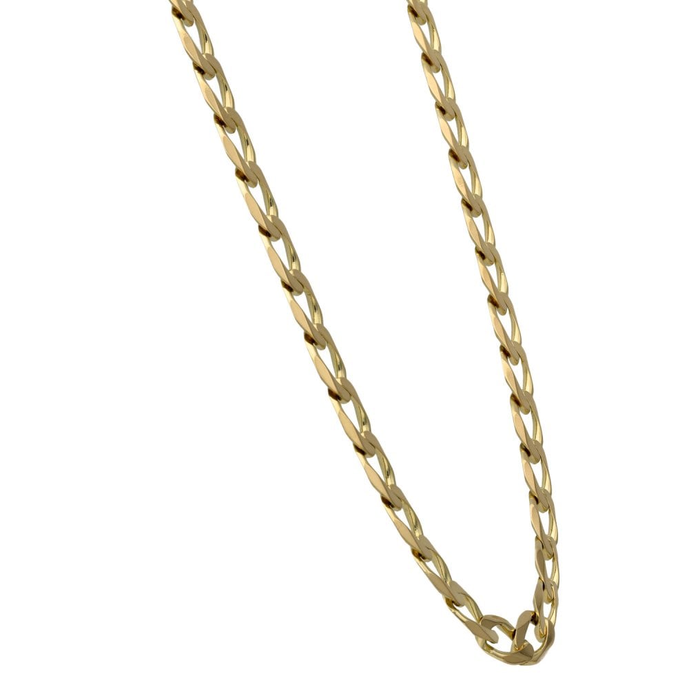 9ct Yellow Gold 18" Curb Chain - 23.2g