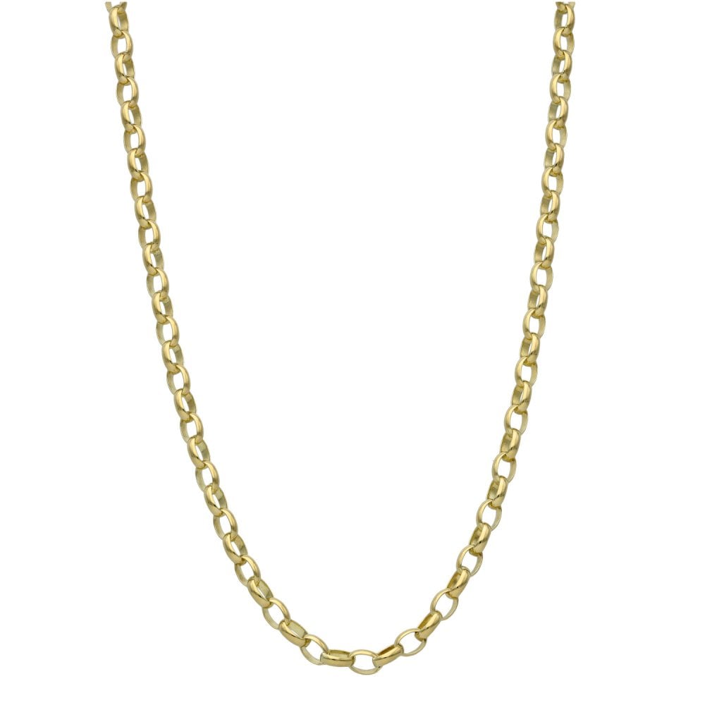 Ladies 9ct Yellow Gold 18" Belcher Chain - 7.7g