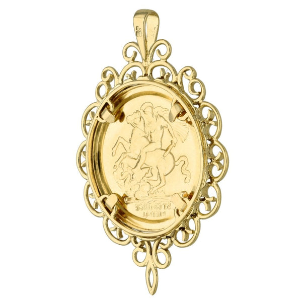 9ct Yellow Gold St. George Pendant - 3.9g