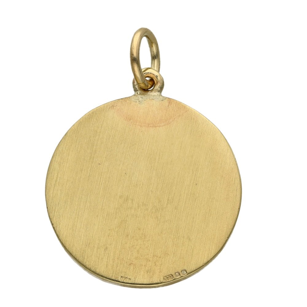 9ct Yellow Gold Madonna Pendant - 5.8g