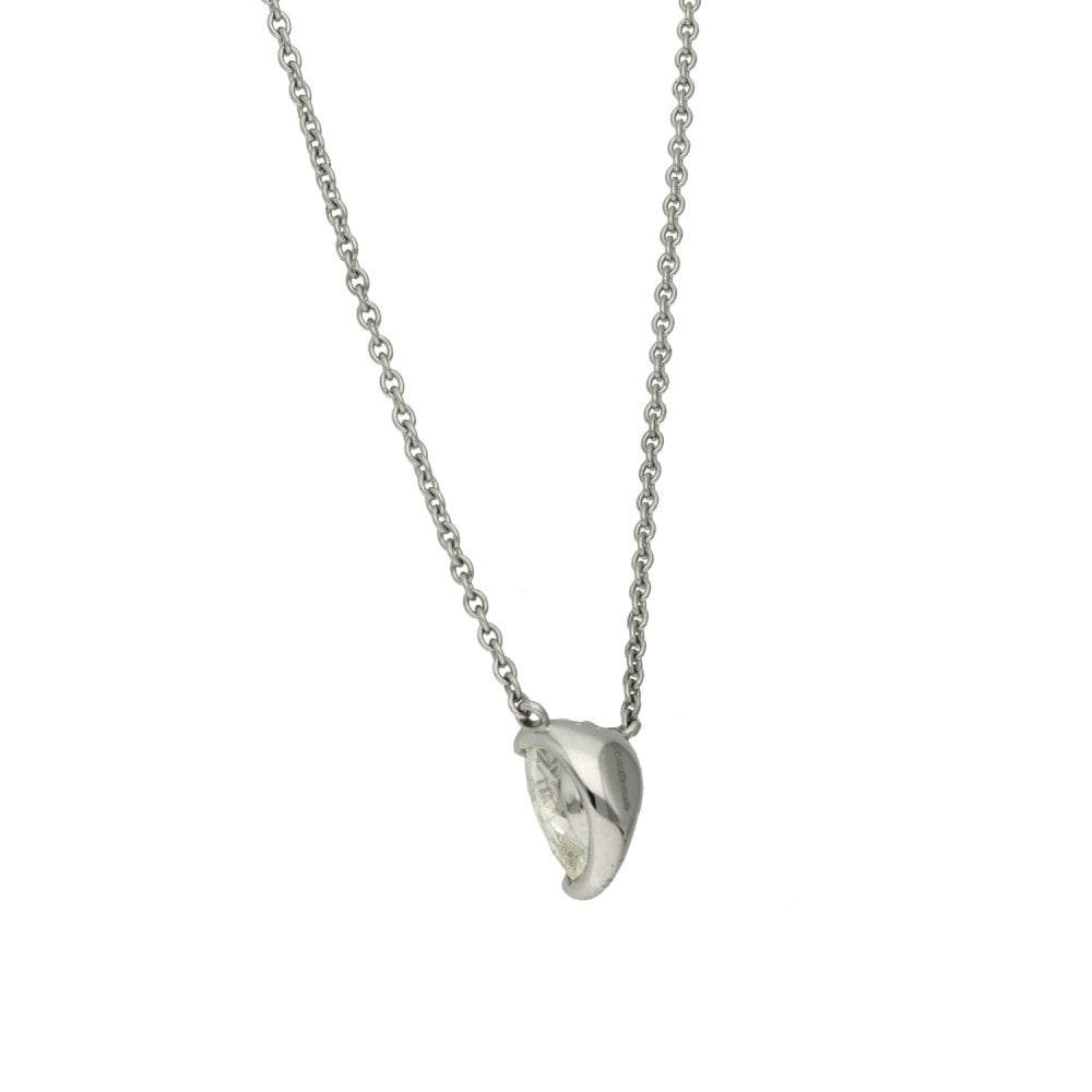 950 Platinum Certified Diamond Pear Cut Pendant & Chain - 2.00ct