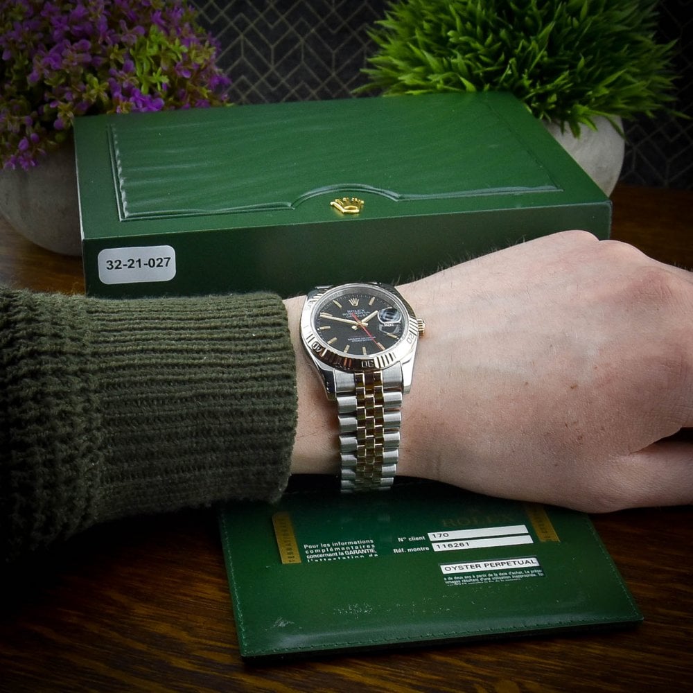 Datejust Turn-O-Graph 116261 - Black Dial - 2008