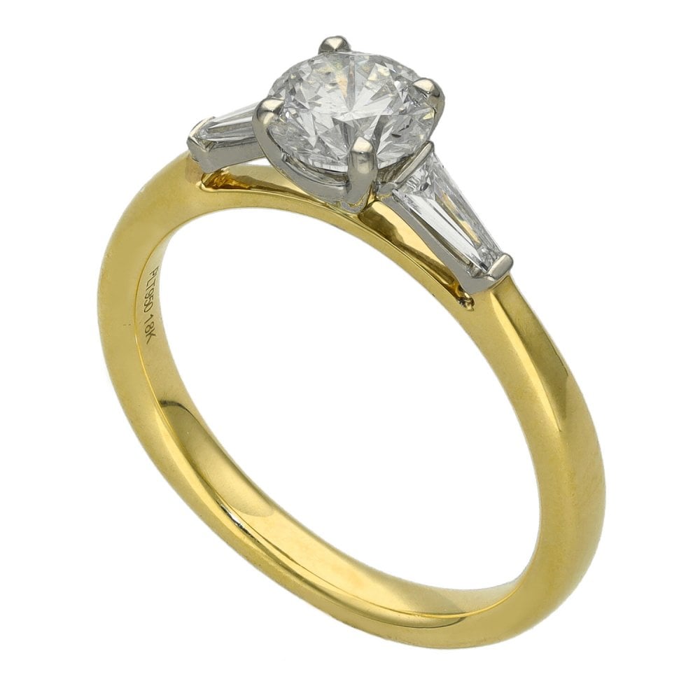 Ladies 18ct Yellow Gold Diamond Engagement Ring - 0.96ct