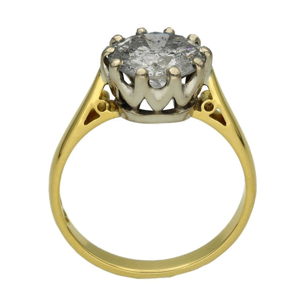 Ladies 18ct Yellow Gold 2.89ct Solitaire Diamond Engagement Ring