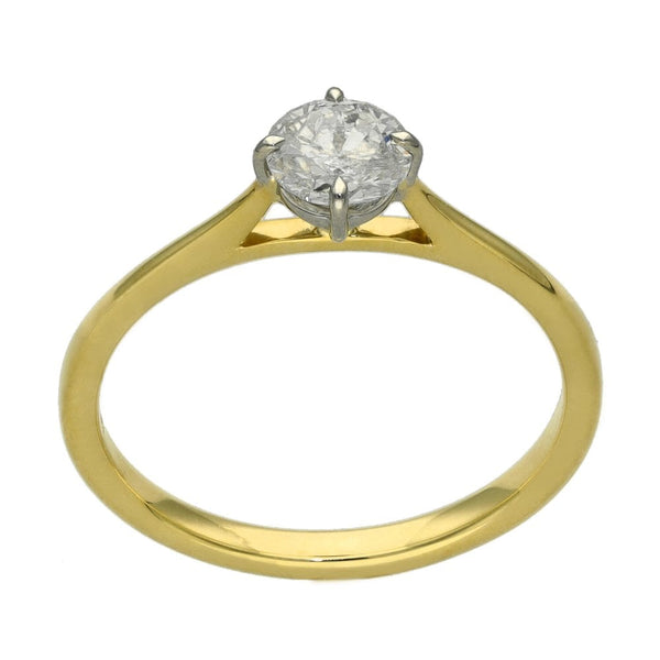 Ladies 18ct Yellow Gold Diamond Engagement Ring  - 0.54ct