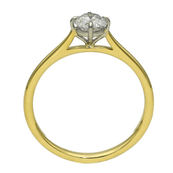Ladies 18ct Yellow Gold Diamond Engagement Ring  - 0.54ct