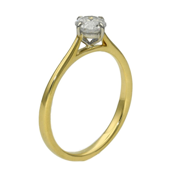 Ladies 18ct Yellow Gold Diamond Engagement Ring  - 0.54ct