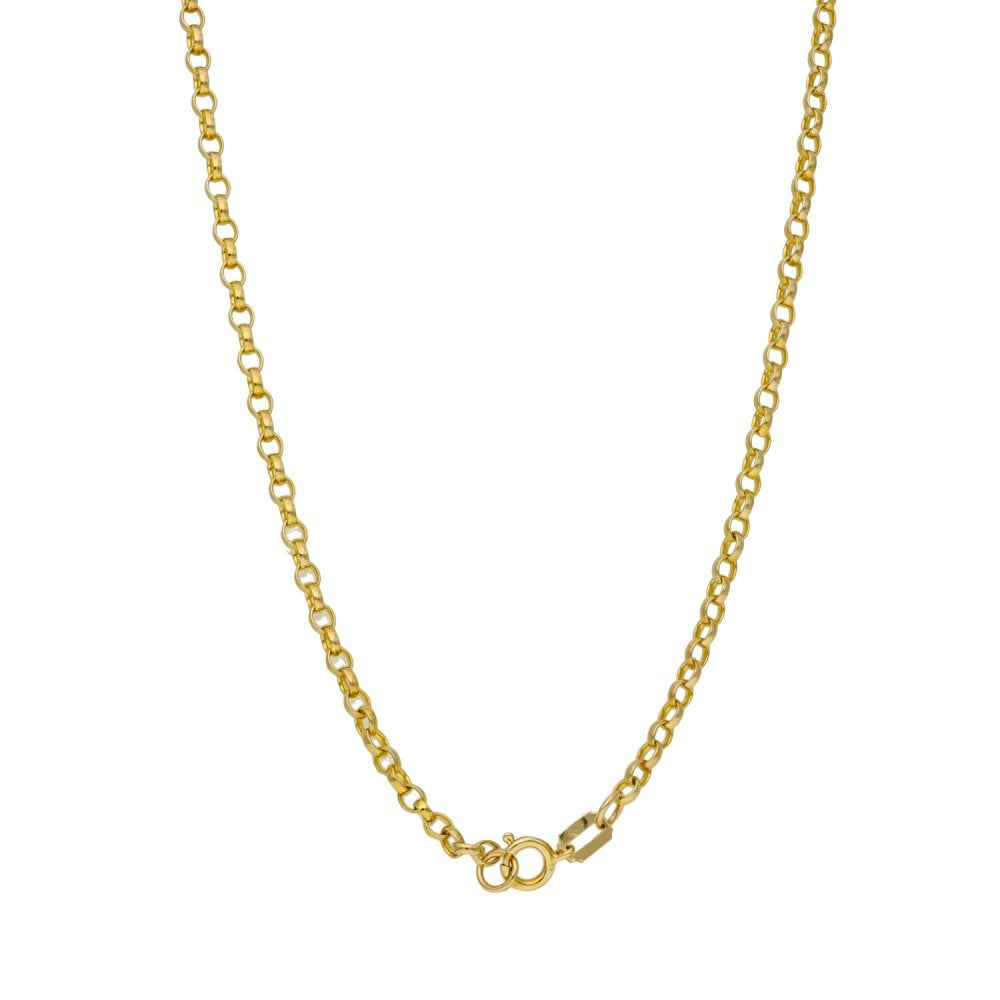 Ladies 9ct Yellow Gold Oval Pattern Locket & 24" Chain